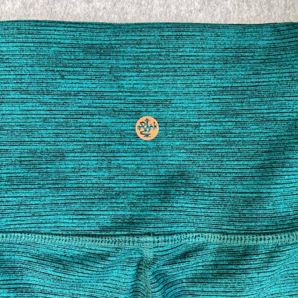 Manduka Presence Leggings Green Womens S Compression Yoga Heathered High Waisted - Picture 5 of 10